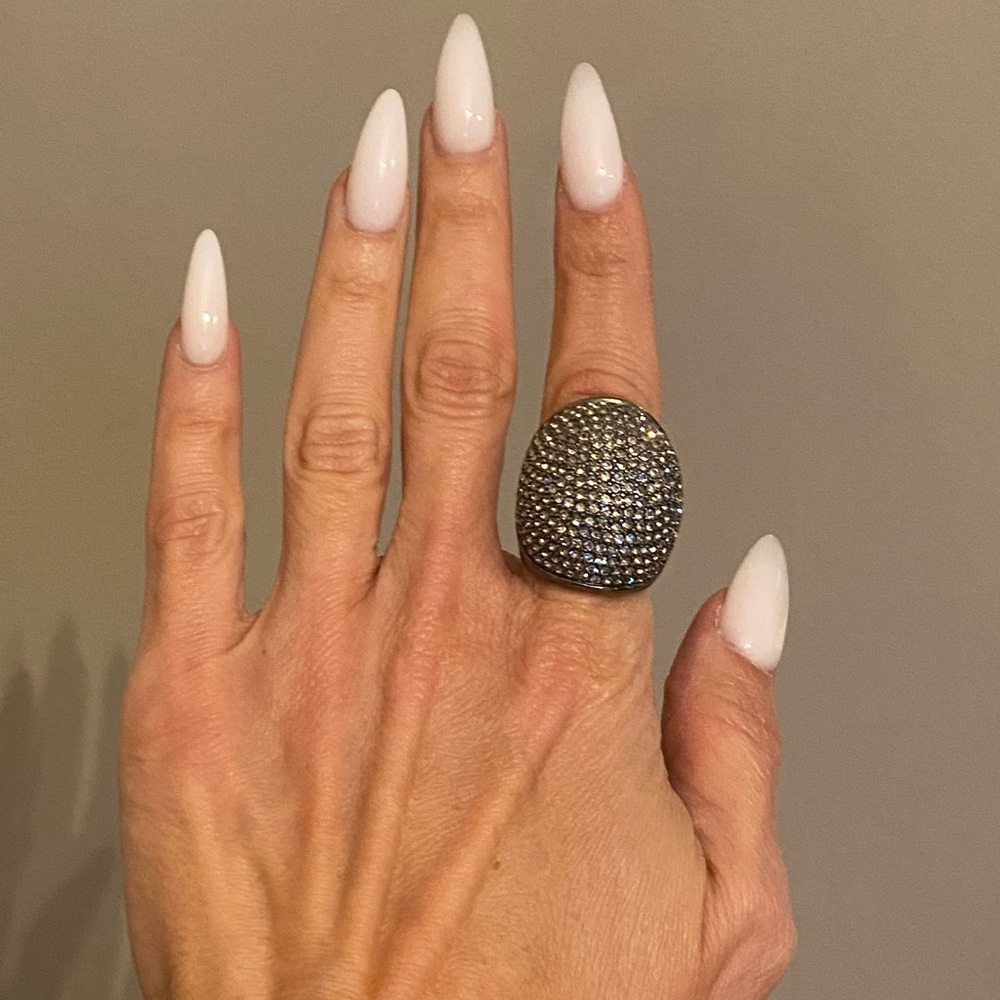 Michael Kors Elegant Black Stone Ring